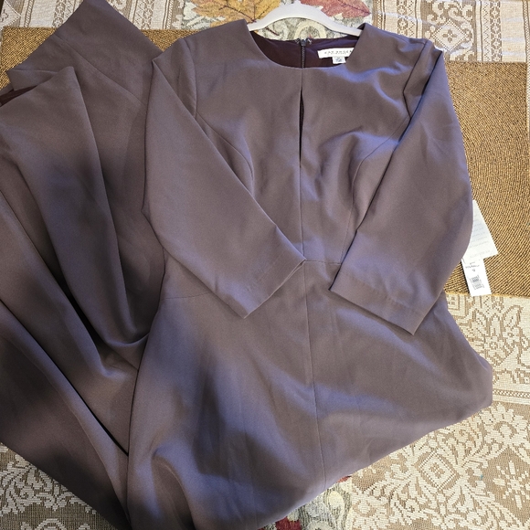 Kay Unger Purple Maxi Dress - Picture 1 of 4